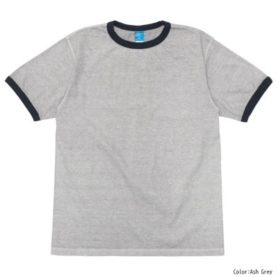 画像3: Good On(グッドオン)Short Sleeve Black Ringer Tee(ショートスリーブ ブラックリンガーTシャツ)"Reactive Dye" / Ajisai(アジサイ)※サイズLのみ