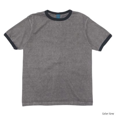 画像2: Good On（グッドオン）Short Sleeve Black Ringer Tee（ショートスリーブ ブラックリンガーTシャツ）"Reactive Dye" / Grey（グレー）・Ahs Grey（アッシュグレー）・Ajisai（アジサイ）
