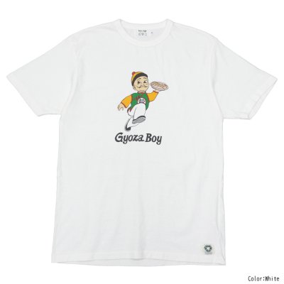 画像5: free rage（フリーレイジ）リサイクルコットンプリントTee "Gyoza Boy"FP/ White（ホワイト）・Sumi（スミクロ）