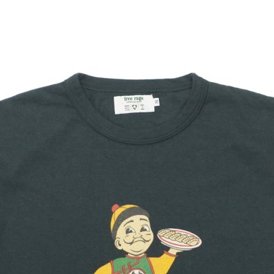 画像3: free rage（フリーレイジ）リサイクルコットンプリントTee "Gyoza Boy"FP/ White（ホワイト）・Sumi（スミクロ）