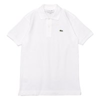 LACOSTE（ラコステ）Classic Fit Pique Polo Shirt（クラシックフィットピケポロシャツ）"Imported from France" / White（ホワイト）