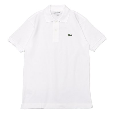 画像1: LACOSTE（ラコステ）Classic Fit Pique Polo Shirt（クラシックフィットピケポロシャツ）"Imported from France" / White（ホワイト）