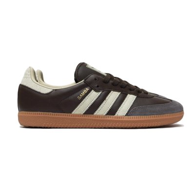 画像1: adidas Originals（アディダスオリジナルス）SAMBA OG（サンバOG）/ Brown×Putty Grey×Gold Metallic（ブラウン×パテグレー×ゴールドメタリック）