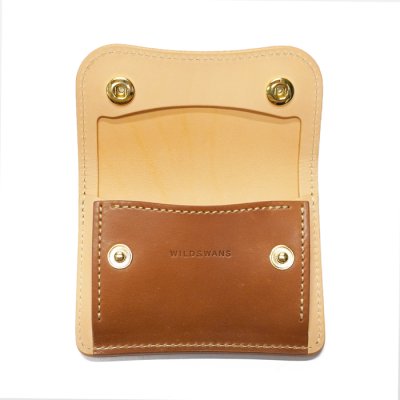 画像6: WILD SWANS（ワイルドスワンズ）Tongue（タング）マルチコインケース/Natural（ナチュラル）"シェルコードバン"×Natural（ナチュラル）"ブッテーロ"