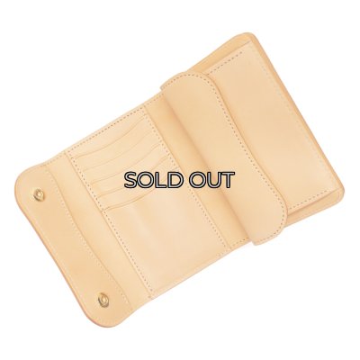 画像5: WILD SWANS（ワイルドスワンズ）BYRNE（バーン）3つ折りウォレット/Natural（ナチュラル）"シェルコードバン"×Natural（ナチュラル）"ブッテーロ"