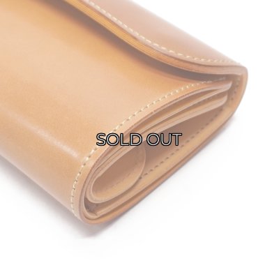 画像4: WILD SWANS（ワイルドスワンズ）BYRNE（バーン）3つ折りウォレット/Natural（ナチュラル）"シェルコードバン"×Natural（ナチュラル）"ブッテーロ"