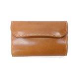 WILD SWANS（ワイルドスワンズ）BYRNE（バーン）3つ折りウォレット/Natural（ナチュラル）"シェルコードバン"×Natural（ナチュラル）"ブッテーロ"