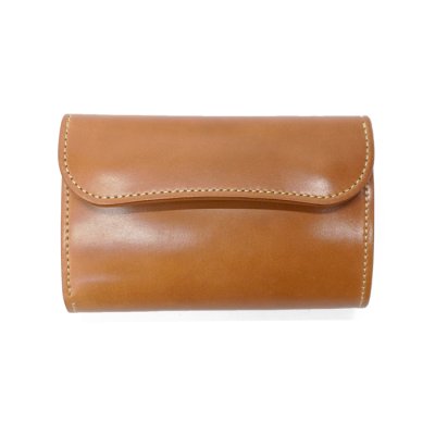 画像1: WILD SWANS（ワイルドスワンズ）BYRNE（バーン）3つ折りウォレット/Natural（ナチュラル）"シェルコードバン"×Natural（ナチュラル）"ブッテーロ"