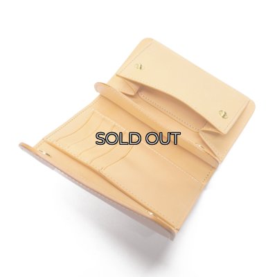画像7: WILD SWANS（ワイルドスワンズ）BYRNE（バーン）3つ折りウォレット/Natural（ナチュラル）"シェルコードバン"×Natural（ナチュラル）"ブッテーロ"