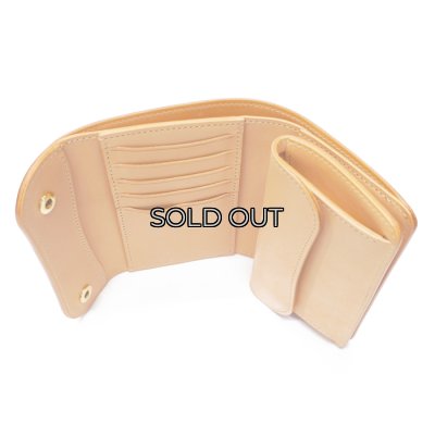 画像6: WILD SWANS（ワイルドスワンズ）BYRNE（バーン）3つ折りウォレット/Natural（ナチュラル）"シェルコードバン"×Natural（ナチュラル）"ブッテーロ"