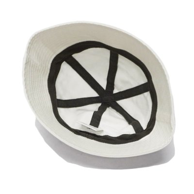 画像2: DECHO（デコー）SAILOR HAT（セーラーハット）”Cotton Herringbone" / White（ホワイト）