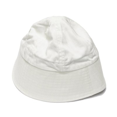 画像1: DECHO（デコー）SAILOR HAT（セーラーハット）”Cotton Herringbone" / White（ホワイト）
