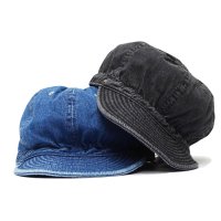 DECHO（デコー）STANDARD KOME CAP（スタンダードコメキャップ）"WASH" / Indigo（インディゴ）・Black（ブラック）