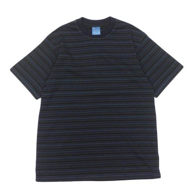画像2: Yonetomi NEW BASIC（ヨネトミニューベーシック）GARMENT DYE RANDOM BOREDER T-SHIRT（ガーメントダイランダムボーダーTシャツ）/ 3Colors（全3色展開）