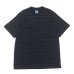 画像2: Yonetomi NEW BASIC（ヨネトミニューベーシック）GARMENT DYE RANDOM BOREDER T-SHIRT（ガーメントダイランダムボーダーTシャツ）/ 3Colors（全3色展開） (2)