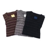 Yonetomi NEW BASIC（ヨネトミニューベーシック）GARMENT DYE RANDOM BOREDER T-SHIRT（ガーメントダイランダムボーダーTシャツ）/ 3Colors（全3色展開）