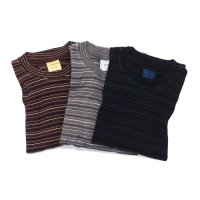 Yonetomi NEW BASIC（ヨネトミニューベーシック）GARMENT DYE RANDOM BOREDER T-SHIRT（ガーメントダイランダムボーダーTシャツ）/ 3Colors（全3色展開）