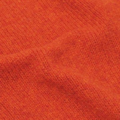 画像6: INVERALLAN（インバーアラン）Crew Neck Saddle Shoulder Sweater（クルーネックサドルショルダーセーター）"Supersoft Shetland" / FLAME（フレーム：オレンジ系）