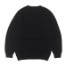 画像2: INVERALLAN（インバーアラン）Crew Neck Saddle Shoulder Sweater（クルーネックサドルショルダーセーター）”Supersoft Shetland" / Black（ブラック） (2)