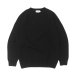 画像1: INVERALLAN（インバーアラン）Crew Neck Saddle Shoulder Sweater（クルーネックサドルショルダーセーター）”Supersoft Shetland" / Black（ブラック） (1)