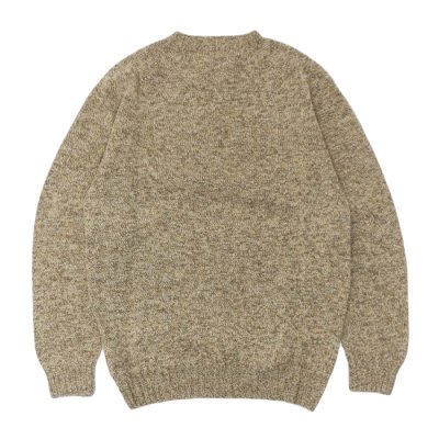 画像2: INVERALLAN（インバーアラン）Crew Neck Saddle Shoulder Sweater（クルーネックサドルショルダーセーター）"Supersoft Shetland" / Mushroom（マッシュルーム）