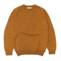 INVERALLAN（インバーアラン）Crew Neck Saddle Shoulder Sweater（クルーネックサドルショルダーセーター）"Supersoft Shetland" / Cumin（クミン）
