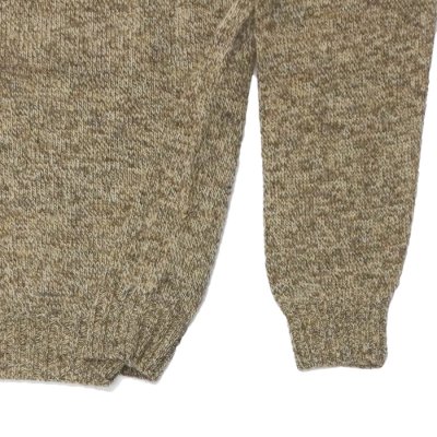 画像5: INVERALLAN（インバーアラン）Crew Neck Saddle Shoulder Sweater（クルーネックサドルショルダーセーター）"Supersoft Shetland" / Mushroom（マッシュルーム）