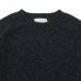 画像3: INVERALLAN（インバーアラン）Crew Neck Saddle Shoulder Sweater（クルーネックサドルショルダーセーター）”Supersoft Shetland” / Charcoal（チャコールグレー）