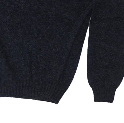 画像5: ★ポイント１０％（12/8迄）INVERALLAN（インバーアラン）Crew Neck Saddle Shoulder Sweater（クルーネックサドルショルダーセーター）”Supersoft Shetland” / Charcoal（チャコールグレー）