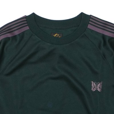 画像3: NEEDLES（ニードルズ）Track Crew Neck Shirt（トラッククルーネックシャツ）"Poly Smooth" / Green（グリーン）