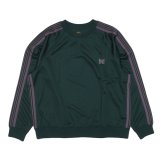 NEEDLES（ニードルズ）Track Crew Neck Shirt（トラッククルーネックシャツ）"Poly Smooth" / Green（グリーン）