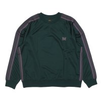 NEEDLES（ニードルズ）Track Crew Neck Shirt（トラッククルーネックシャツ）"Poly Smooth" / Green（グリーン）