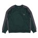 画像1: NEEDLES（ニードルズ）Track Crew Neck Shirt（トラッククルーネックシャツ）"Poly Smooth" / Green（グリーン） (1)