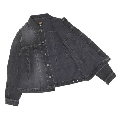 画像3: 【PointUp10%11/10迄】NEEDLES(ニードルズ)Darts Jean Jacket(ダーツジーンジャケット)"12oz Denim" / Black(ブラック)