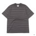 画像3: Yonetomi NEW BASIC（ヨネトミニューベーシック）GARMENT DYE RANDOM BOREDER T-SHIRT（ガーメントダイランダムボーダーTシャツ）/ 3Colors（全3色展開）