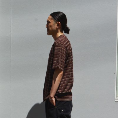 画像13: Yonetomi NEW BASIC（ヨネトミニューベーシック）GARMENT DYE RANDOM BOREDER T-SHIRT（ガーメントダイランダムボーダーTシャツ）/ 3Colors（全3色展開）