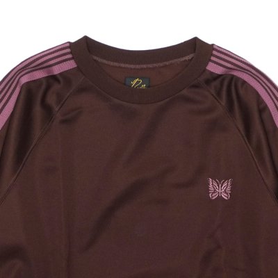 画像3: NEEDLES（ニードルズ）Track Crew Neck Shirt（トラッククルーネックシャツ）"Poly Smooth" / Brown（ブラウン）