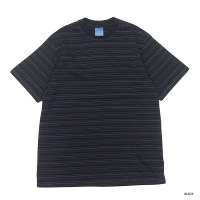 画像2: Yonetomi NEW BASIC（ヨネトミニューベーシック）GARMENT DYE RANDOM BOREDER T-SHIRT（ガーメントダイランダムボーダーTシャツ）/ 3Colors（全3色展開）