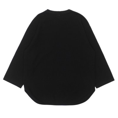 画像2: blurhms ROOTSTOCK（ブラームスルーツストック）Rough&Smooth Thermal Baseball Tee（ラフ&スムースサーマルベースボールTシャツ）/ Black（ブラック）
