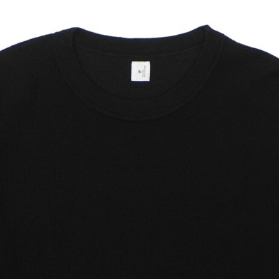 画像3: blurhms ROOTSTOCK（ブラームスルーツストック）Rough&Smooth Thermal Baseball Tee（ラフ&スムースサーマルベースボールTシャツ）/ Black（ブラック）