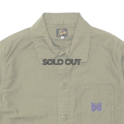 画像4: NEEDLES（ニードルズ）Coverall（カバーオール）"Reversed Sateen" / Olive（オリーブ）