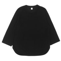blurhms ROOTSTOCK（ブラームスルーツストック）Rough&Smooth Thermal Baseball Tee（ラフ&スムースサーマルベースボールTシャツ）/ Black（ブラック）