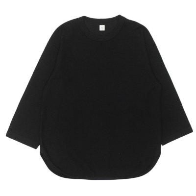 画像1: blurhms ROOTSTOCK（ブラームスルーツストック）Rough&Smooth Thermal Baseball Tee（ラフ&スムースサーマルベースボールTシャツ）/ Black（ブラック）