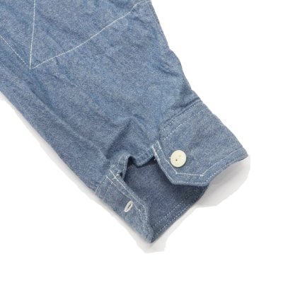画像6: 【PointUp10%11/10迄】ENGINEERED GARMENTS（エンジニアードガーメンツ）WORK SHIRT（ワークシャツ）"4.5oz Cotton Chambray" / Blue（ライトブルー）
