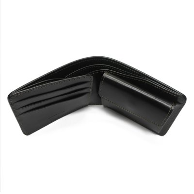 画像3: WILD SWANS（ワイルドスワンズ）GROUNDER（グラウンダー）2つ折りウォレット/グリーン"シェルコードバン"×ブラック"サドルプルアップ"