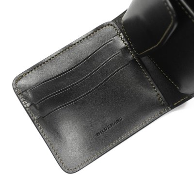 画像5: WILD SWANS（ワイルドスワンズ）GROUNDER（グラウンダー）2つ折りウォレット/グリーン"シェルコードバン"×ブラック"サドルプルアップ"