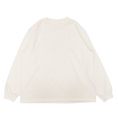 画像1: blurhmsROOTSTOCK（ブラームスルーツストック）Classci Long Sleeve Tee（クラシックロングスリーブTee）/ Dust Ivory（ダストアイボリー）