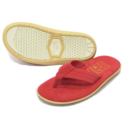 画像2: 『OUTLET』ISLAND SLIPPER（アイランドスリッパ）PT203 レザートングサンダル/Red Suede（レッドスエード）※23cmのみ