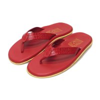＜40% OFF＞ISLAND SLIPPER（アイランドスリッパ）PT202S レザートングサンダル"Snake" / Red（レッド）