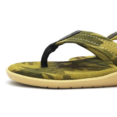 画像5: ＜40%OFF＞ISLAND SLIPPER（アイランドスリッパ）PT203（レザートングサンダル）/ Olive Camouflage Suede（オリーブカモフラージュスエード）